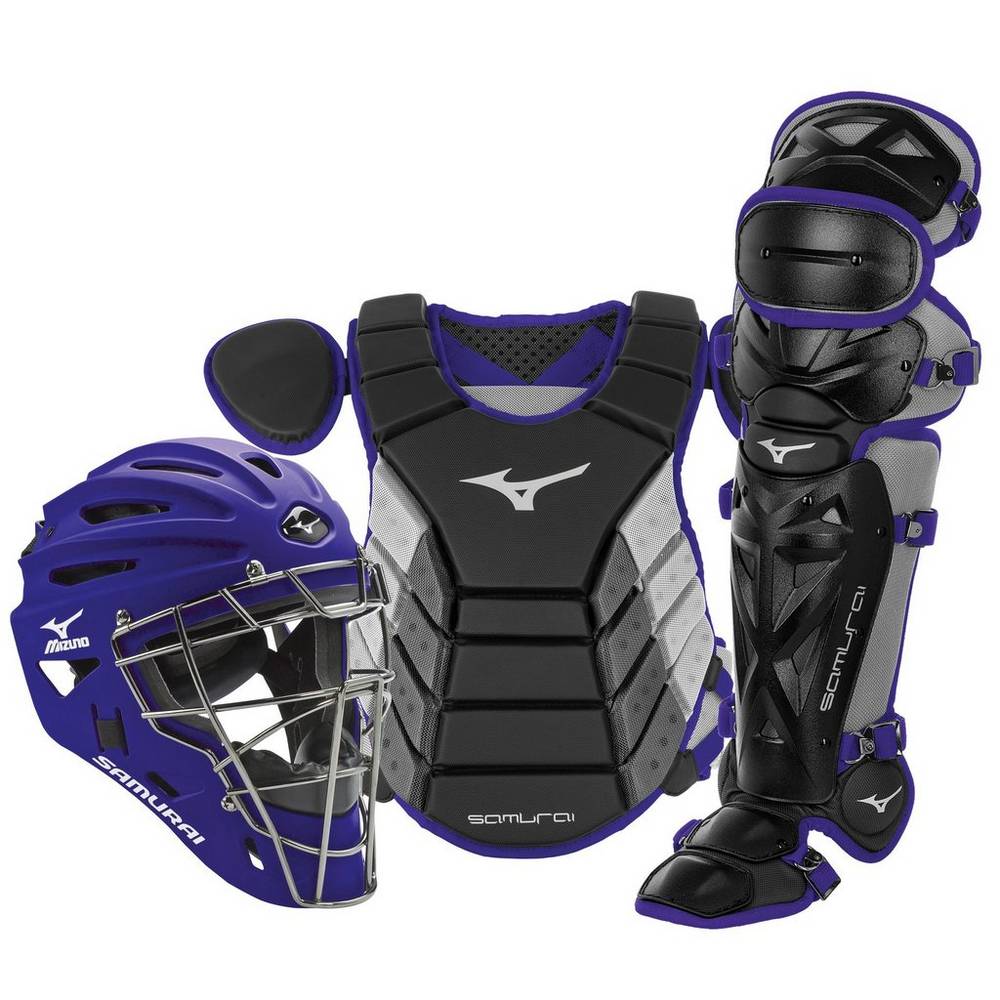 Catchers Gear Mizuno Samurai Adult 16" Boxed Hombre Negras/Moradas Baratas YNQC-39475